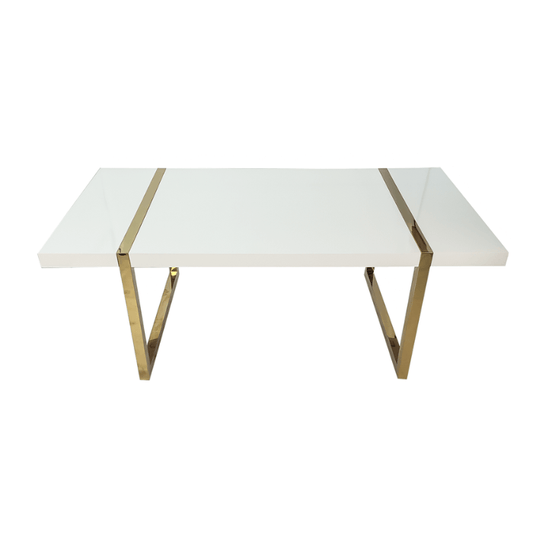 Homary White Dining Table-Santorini Store