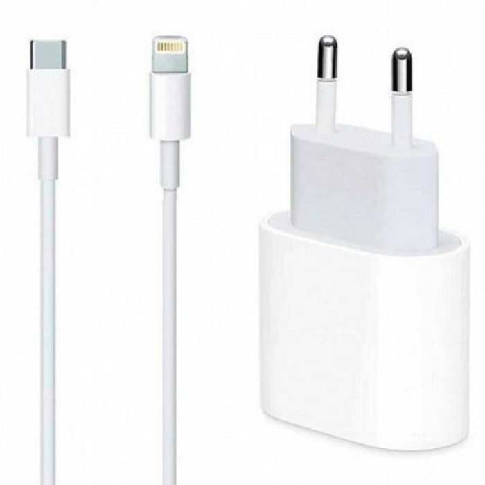 Apple 20W USB-C Power Adapter with Type C to Lightning Cable-Santorini Store