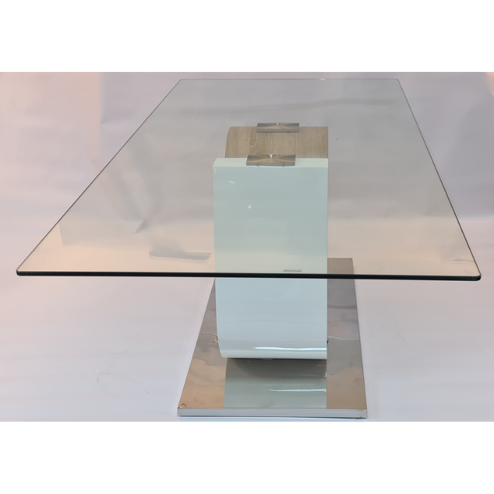 Alexandros Glass Dinning Table Only-Santorini Store