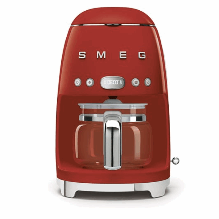 SMEG Retro Drip Filter Coffee Machine-Red-Santorini Store