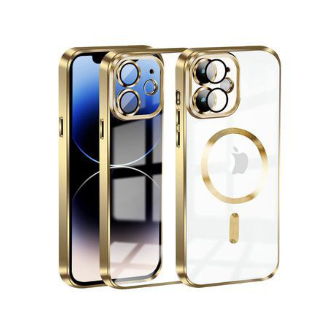 Compatible with MagSafe Silicone Protective Cover for iPhone 11 - Gold-Santorini Store